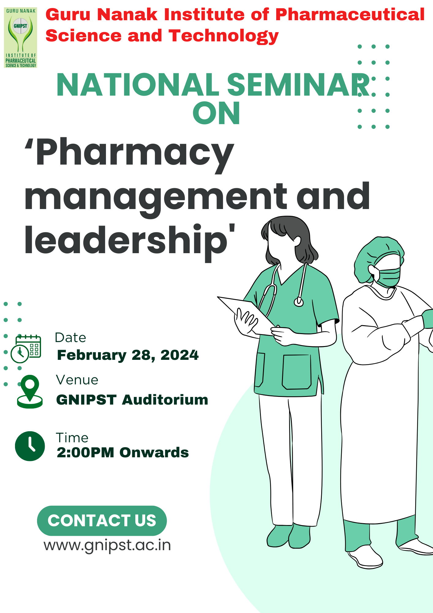 National seminar on 'Pharmacy management and leadership'